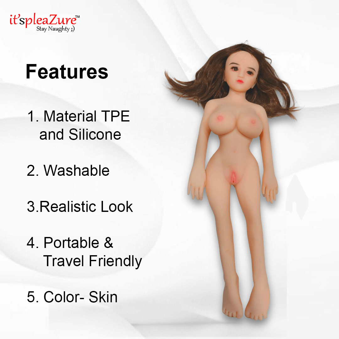 Itspleazure's 2.5 ft Real Silicon Sex Doll For Men
