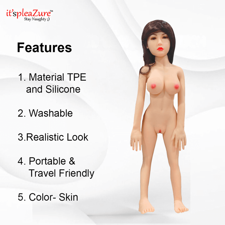 Itspleazure's 3.3 ft/100.58 cm Real Silicon Sex Doll