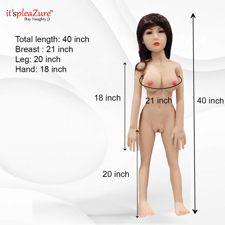 Itspleazure's 3.3 ft/100.58 cm Real Silicon Sex Doll