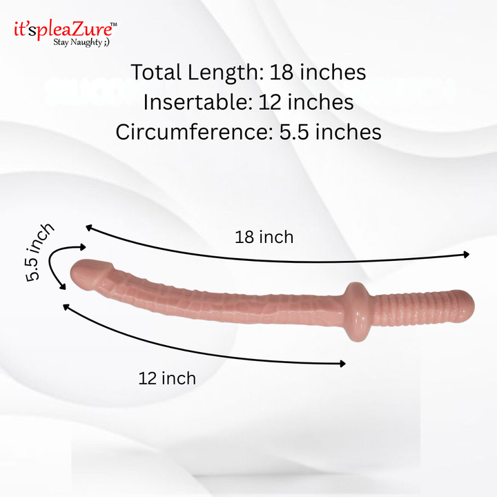 Itspleazure 18 Inch Huge Double Dildo