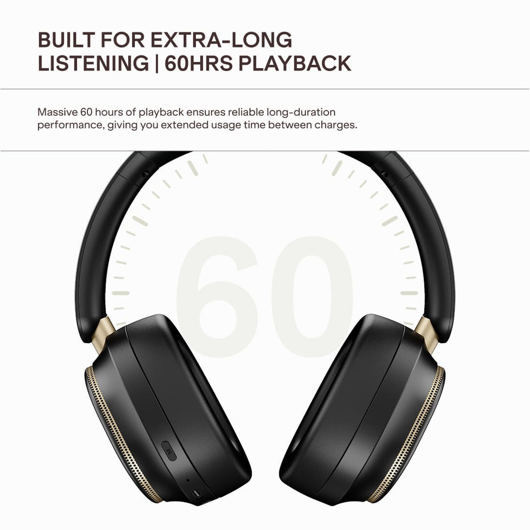 boAt Rockerz Plus 440 | Best-in-Segment Wireless Headphones with Dual Drivers & 60 Hours Playback