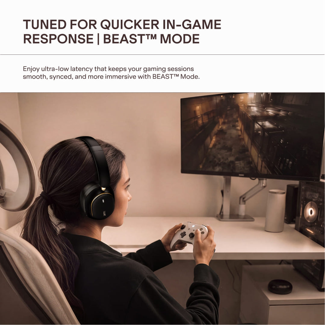 boAt Rockerz Plus 440 | Best-in-Segment Wireless Headphones with Dual Drivers & 60 Hours Playback