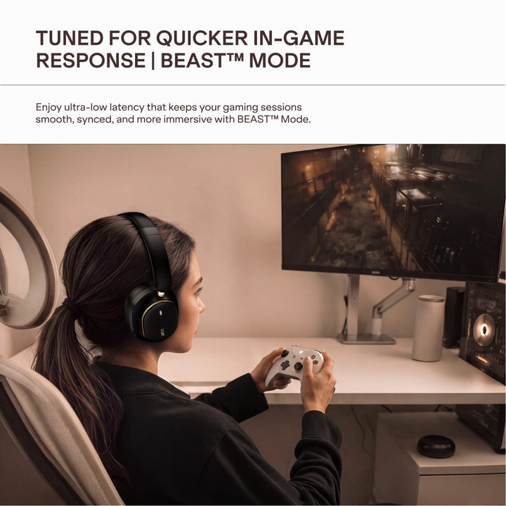 boAt Rockerz Plus 440 | Best-in-Segment Wireless Headphones with Dual Drivers & 60 Hours Playback