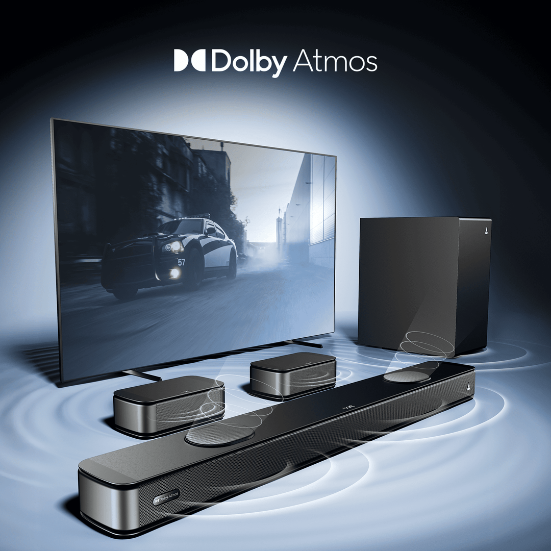 boAt Aavante Prime 5.1.2 5050DA | 550W 5.1.2 Channel Soundbar with Dolby Atmos, Wireless Rear Satellites & Master Remote *(Free Installation Included)