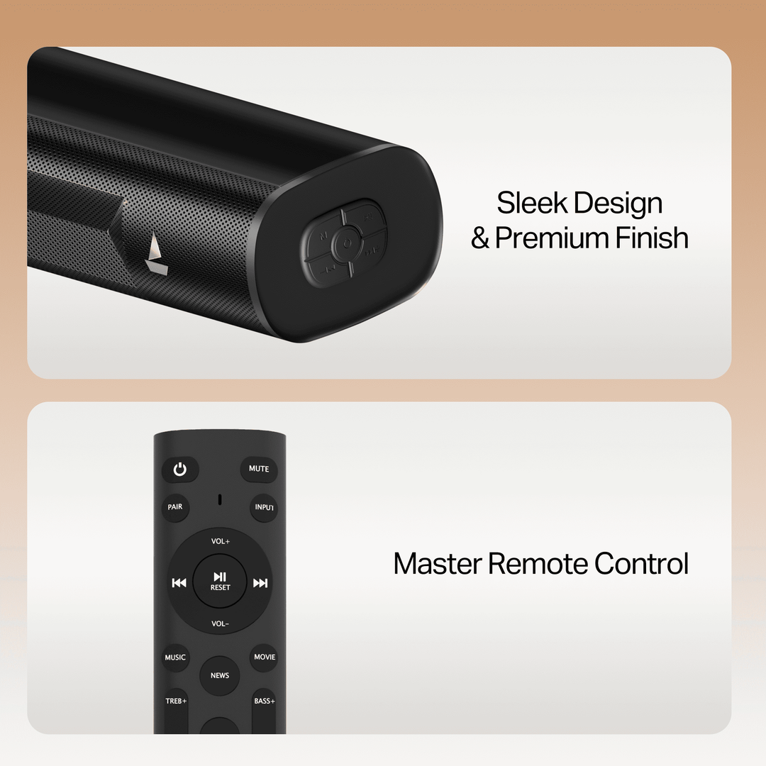 boAt Aavante Play | 180W Powerful Sound with 2.1 Channel Audio & Wireless Subwoofer
