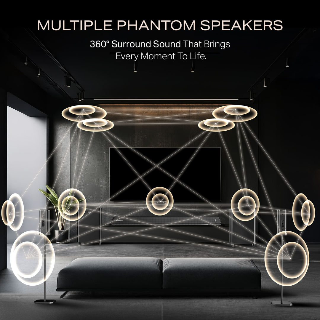 boAt Aavante Prime 5.2.4 6250DA | 625W 5.2.4 Channel Soundbar with Dolby Atmos, Dual Subwoofers & Wireless Rear Satellites *(Free Installation Included)