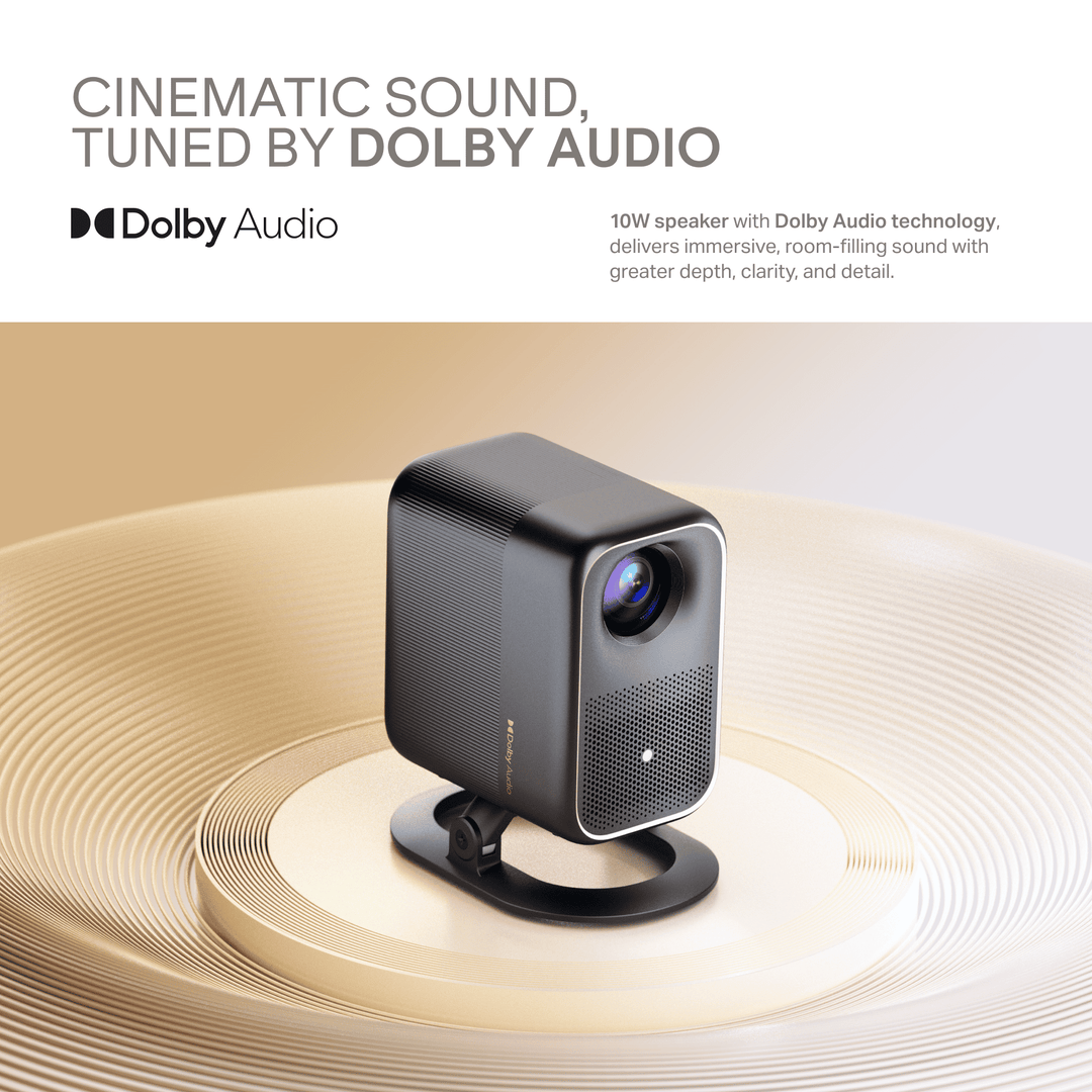 boAt Cinehead F1 Pro | Full HD Smart Projector with Google TV & Up to 150” Big-Screen Viewing