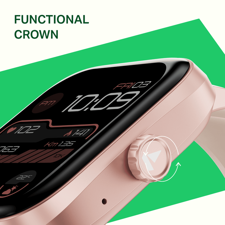 boAt Wave Astra 4 | HD Smartwatch with Bluetooth Calling, Functional Crown & Metallic Finish