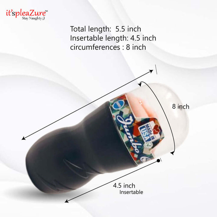 Jumbo cup Pocket Realistic Pussy Masturbating Toy For Men on Itspleazure