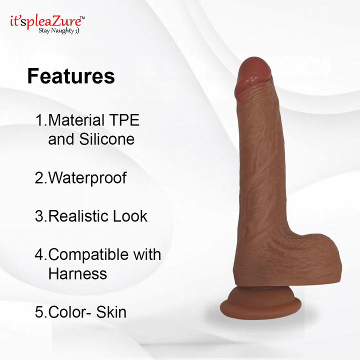 Silicon Thursting Suction Dildo Vibrator With Remote
