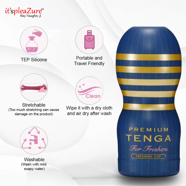Itspleazure Premium Tenga Masturbating Cup for Beginners