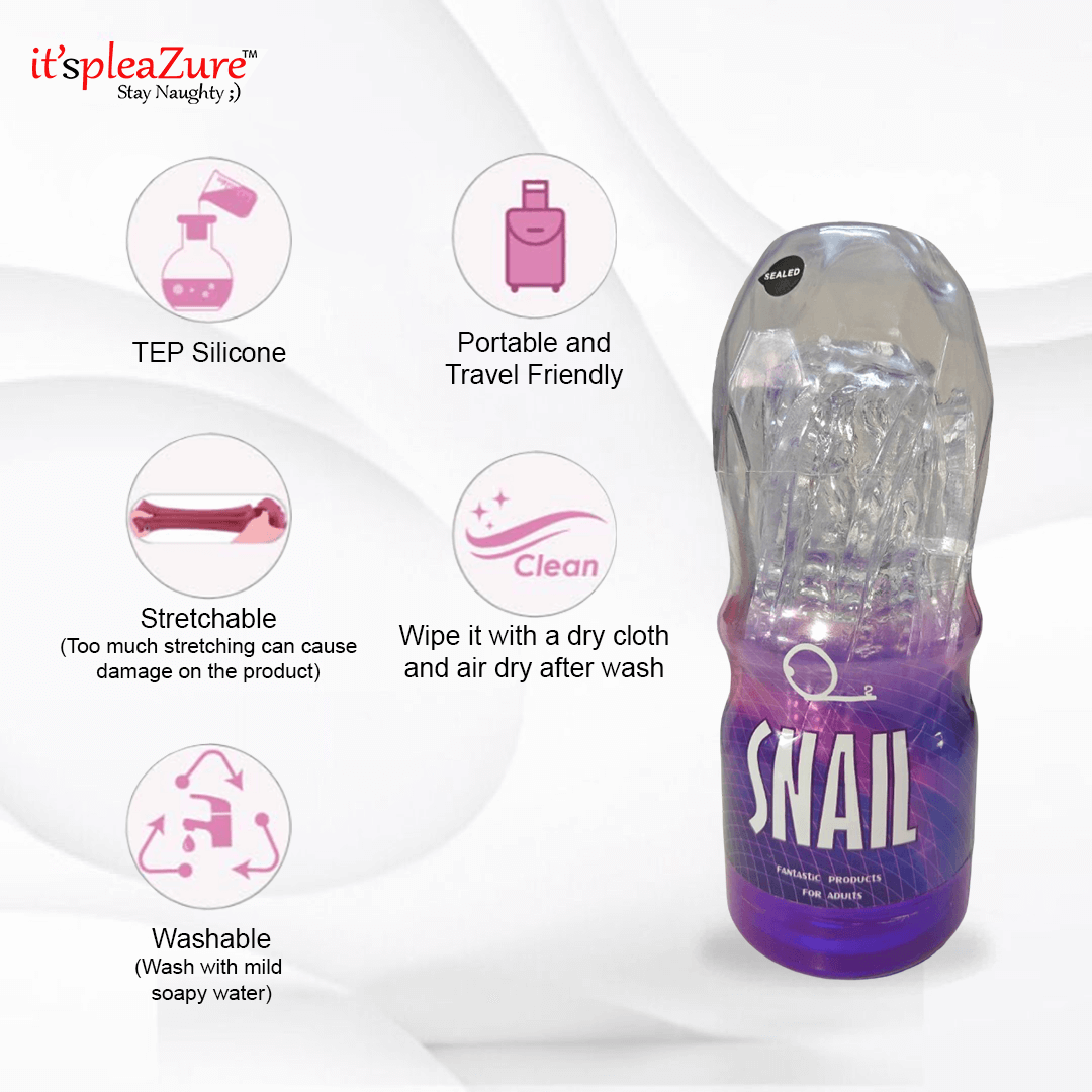 Itspleazure's Snail Crystal Clear Masturbation Cup
